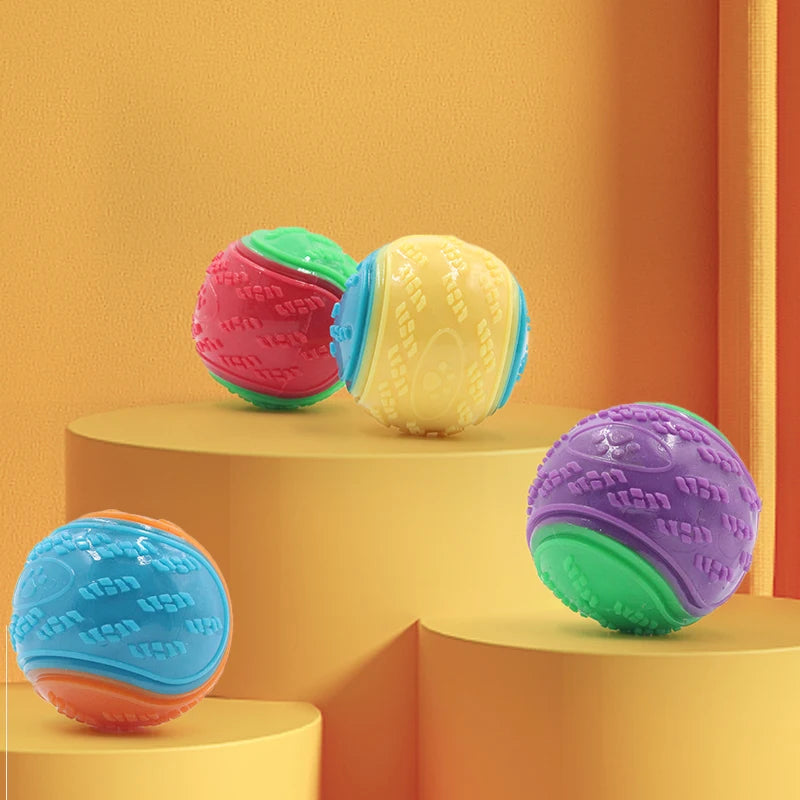 Squeaky Dog Ball Toy for Teeth Cleaning