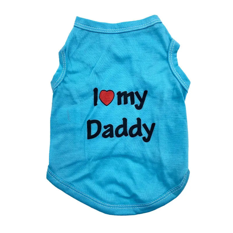 Dog Vest — I Love My Daddy Puppy T-Shirt