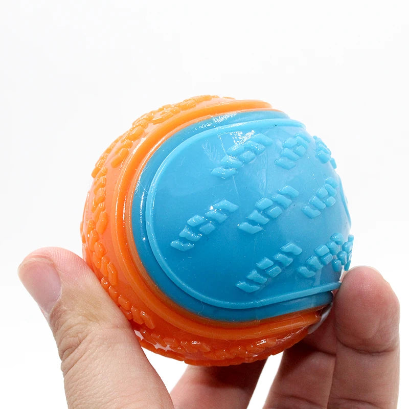 Squeaky Dog Ball Toy for Teeth Cleaning